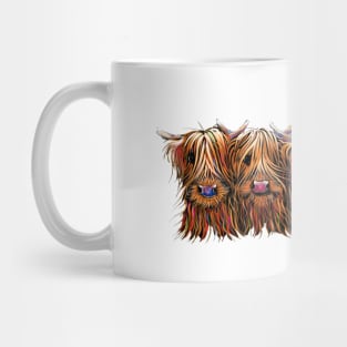 SCoTTiSH HiGHLaND CoWs ' THe HaiRY BuNCH OF CooS ' Mug